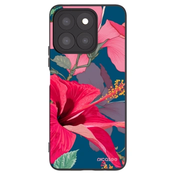Picasee silikónový čierny obal pre Honor X8b - Hibiscus
