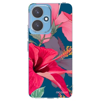 Picasee silikónový prehľadný obal pre Xiaomi Redmi 13C 5G - Hibiscus