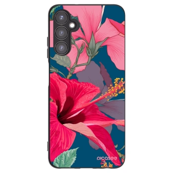 Picasee silikónový čierny obal pre Samsung Galaxy A05s A057G - Hibiscus