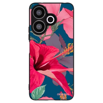 Picasee silikónový čierny obal pre Xiaomi Redmi 13 4G - Hibiscus