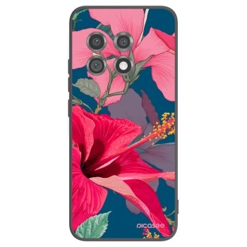 Picasee silikónový čierny obal pre OnePlus 11 5G - Hibiscus