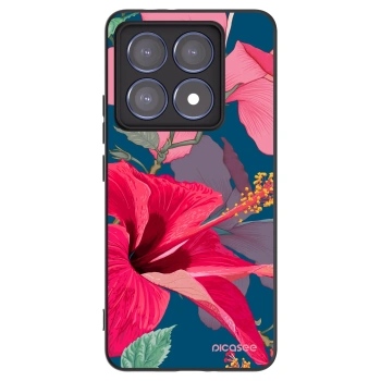 Picasee silikónový čierny obal pre Xiaomi 14T Pro - Hibiscus