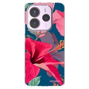 Picasee silikónový prehľadný obal pre Xiaomi Redmi Note 14 5G - Hibiscus