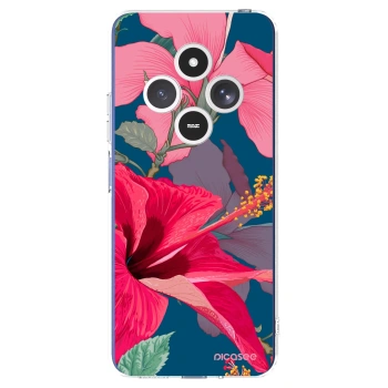 Picasee silikónový prehľadný obal pre Xiaomi Redmi 14C - Hibiscus