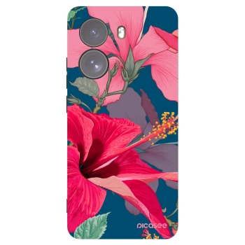Picasee silikónový čierny obal pre Xiaomi Poco X7 - Hibiscus
