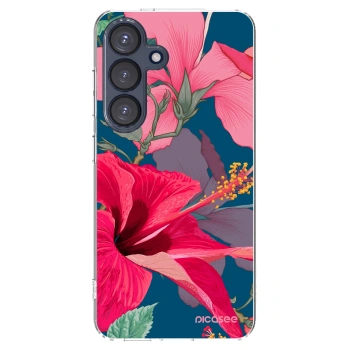 Picasee silikónový prehľadný obal pre Samsung Galaxy S25 5G - Hibiscus