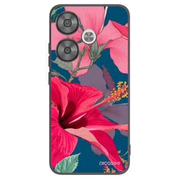Picasee silikónový čierny obal pre Xiaomi Poco F6 - Hibiscus