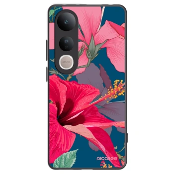 Picasee silikónový čierny obal pre Vivo V50 Lite 5G - Hibiscus