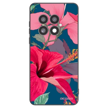 Picasee silikónový čierny obal pre OnePlus 13 5G - Hibiscus
