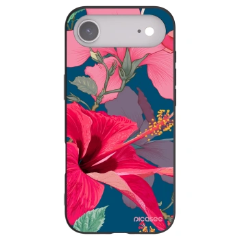 Picasee silikónový čierny obal pre Apple iPhone Air - Hibiscus