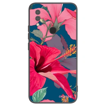 Picasee silikónový čierny obal pre Xiaomi Redmi 7 - Hibiscus