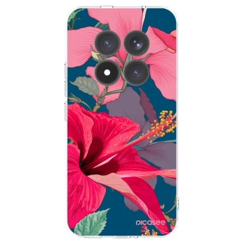 Picasee silikónový prehľadný obal pre Xiaomi Redmi Note 15 Pro+ - Hibiscus