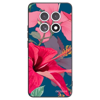 Picasee silikónový čierny obal pre Xiaomi Redmi Note 15 - Hibiscus