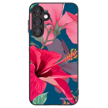 Picasee silikónový čierny obal pre Samsung Galaxy A16 4G - Hibiscus