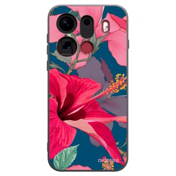 Picasee silikónový čierny obal pre OPPO Find X9 Pro - Hibiscus