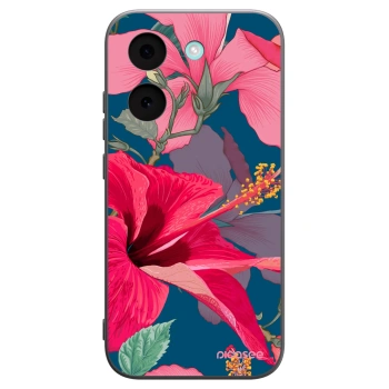 Picasee silikónový čierny obal pre Xiaomi Poco X8 Pro - Hibiscus