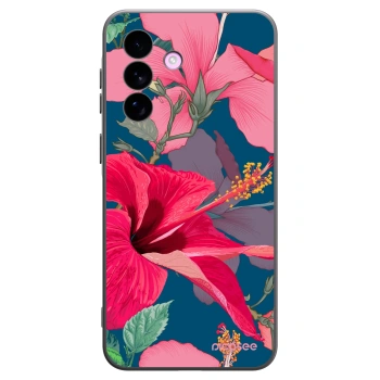 Picasee silikónový čierny obal pre Samsung Galaxy A57 5G - Hibiscus