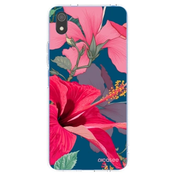 Picasee silikónový prehľadný obal pre Xiaomi Redmi 7A - Hibiscus