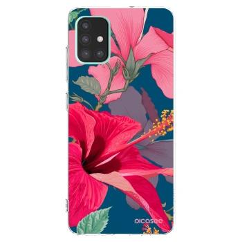 Picasee silikónový prehľadný obal pre Samsung Galaxy A51 A515F - Hibiscus