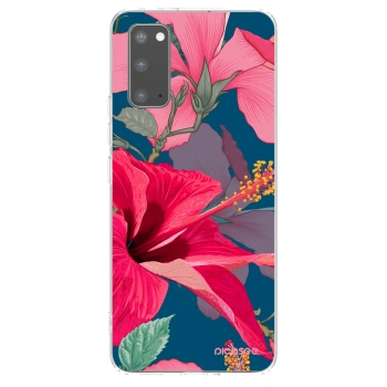 Picasee silikónový prehľadný obal pre Samsung Galaxy S20 G980F - Hibiscus