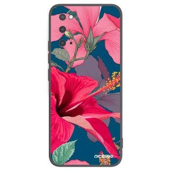 Picasee silikónový čierny obal pre Samsung Galaxy S20 G980F - Hibiscus