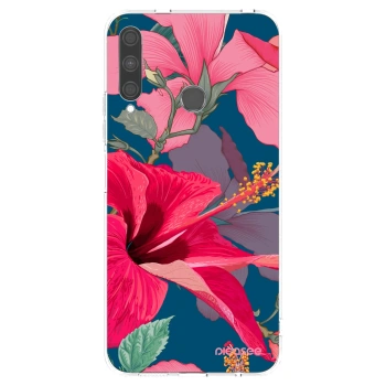 Picasee silikónový prehľadný obal pre Huawei P40 Lite E - Hibiscus