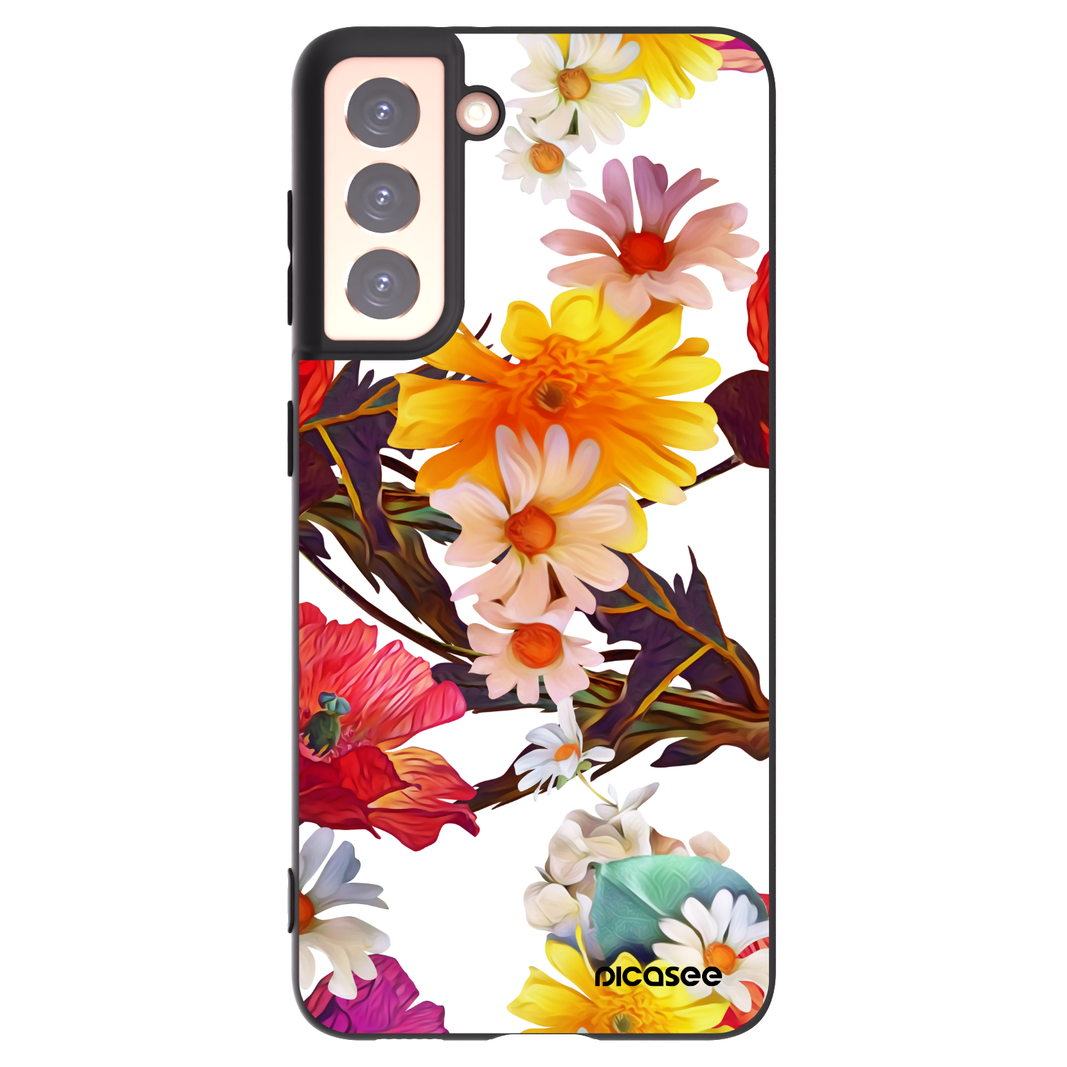 Silikónový čierny obal pre Samsung Galaxy S21 5G G991B - Meadow