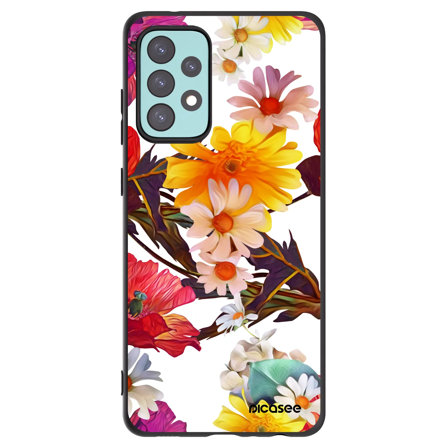 Picasee silikónový čierny obal pre Samsung Galaxy A72 A725F - Meadow