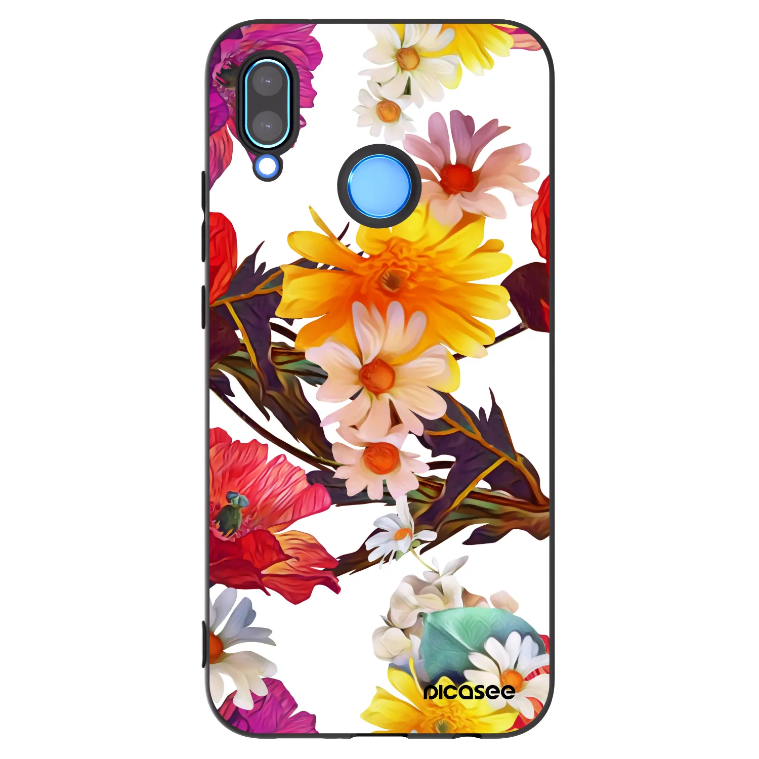 Picasee silikónový čierny obal pre Huawei P20 Lite - Meadow