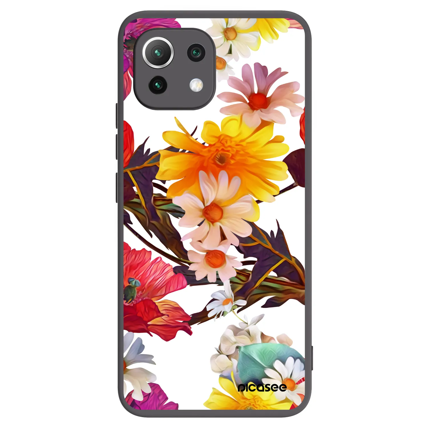 Picasee silikónový čierny obal pre Xiaomi Mi 11 Lite - Meadow
