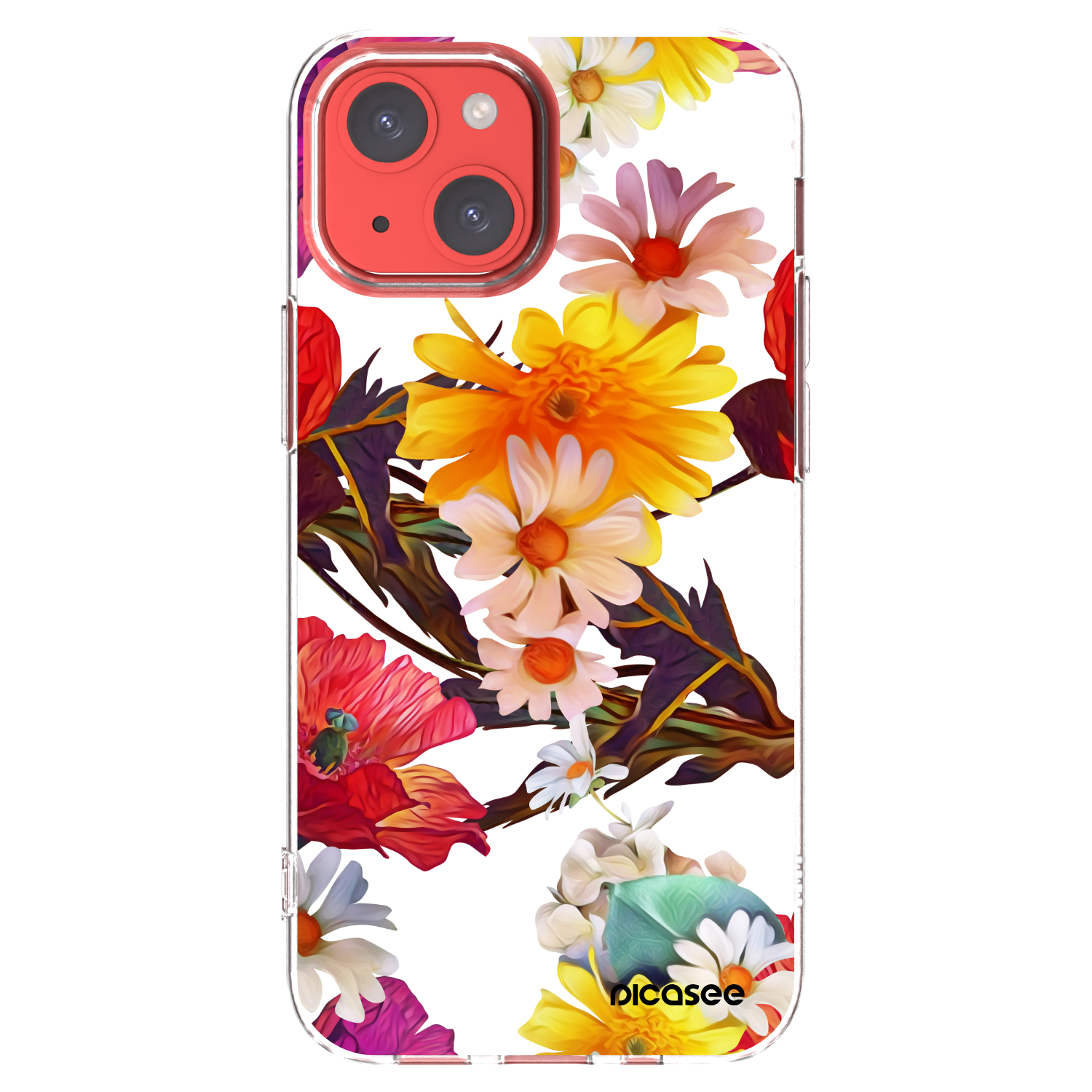Picasee silikónový prehľadný obal pre Apple iPhone 13 mini - Meadow