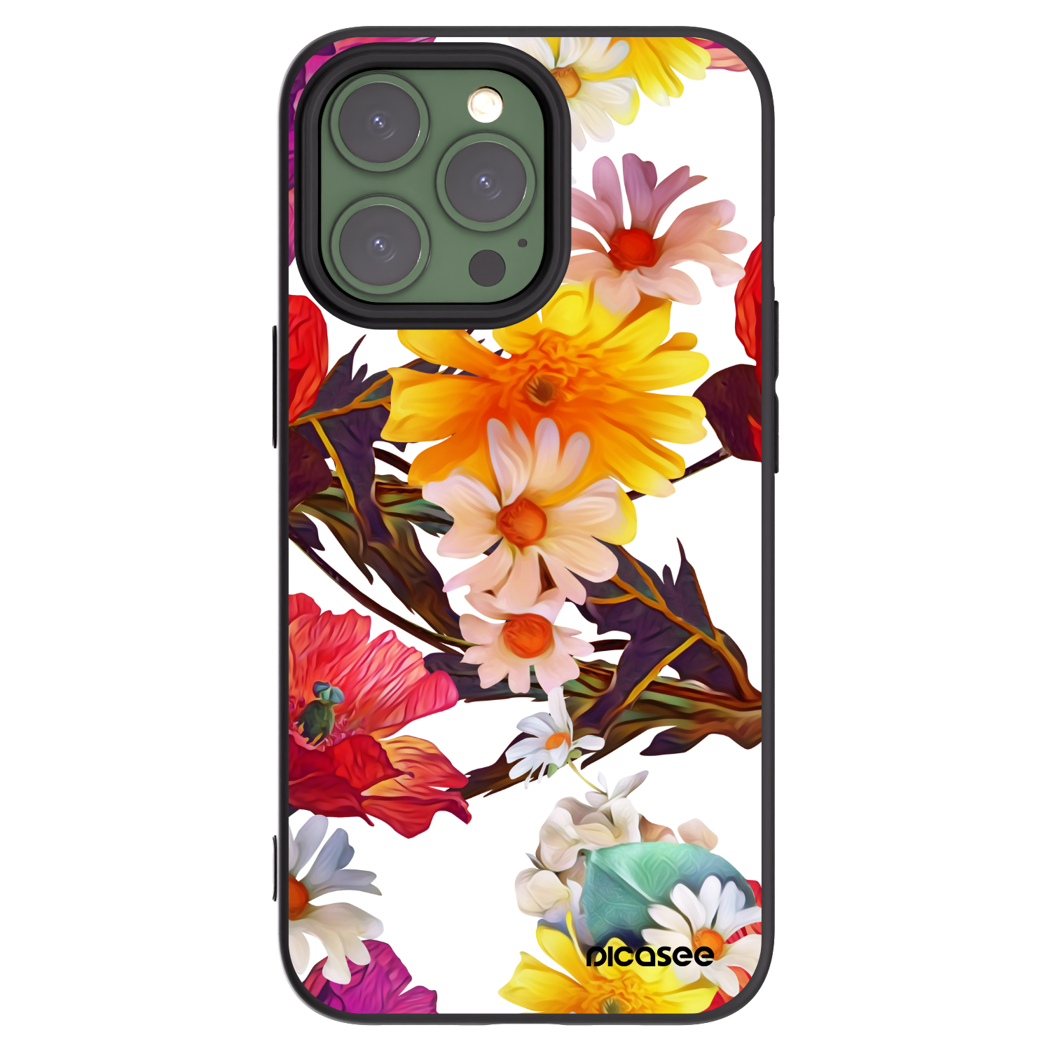 Picasee silikónový čierny obal pre Apple iPhone 13 Pro - Meadow