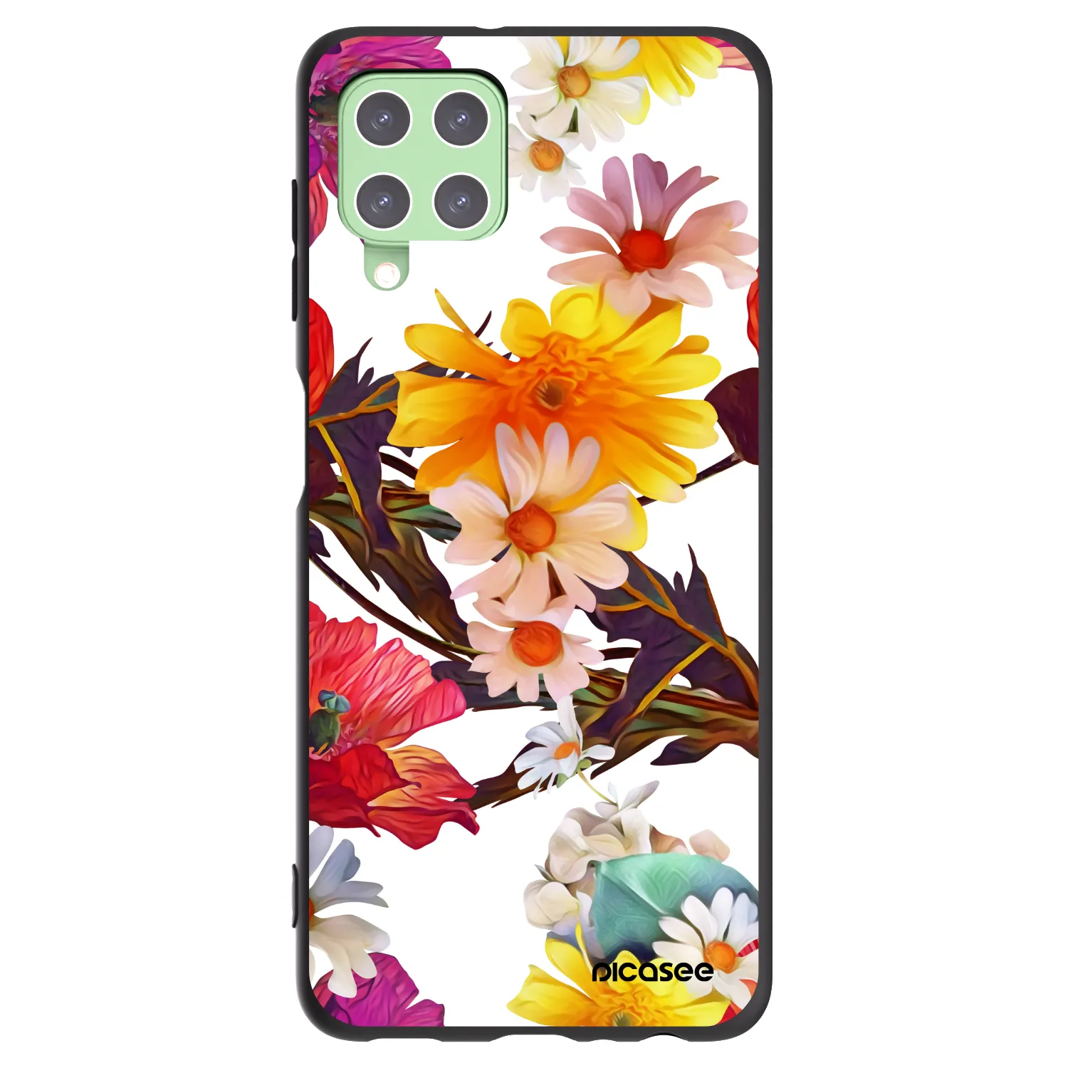 Picasee silikónový čierny obal pre Samsung Galaxy A22 A225F 4G - Meadow