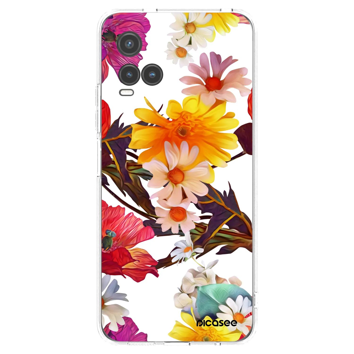 Picasee silikónový prehľadný obal pre Vivo Y33s - Meadow