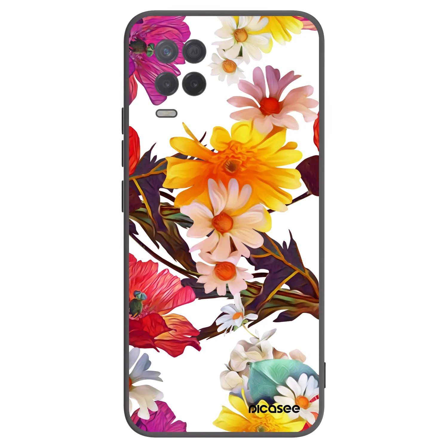 Picasee silikónový čierny obal pre Realme 8 5G - Meadow