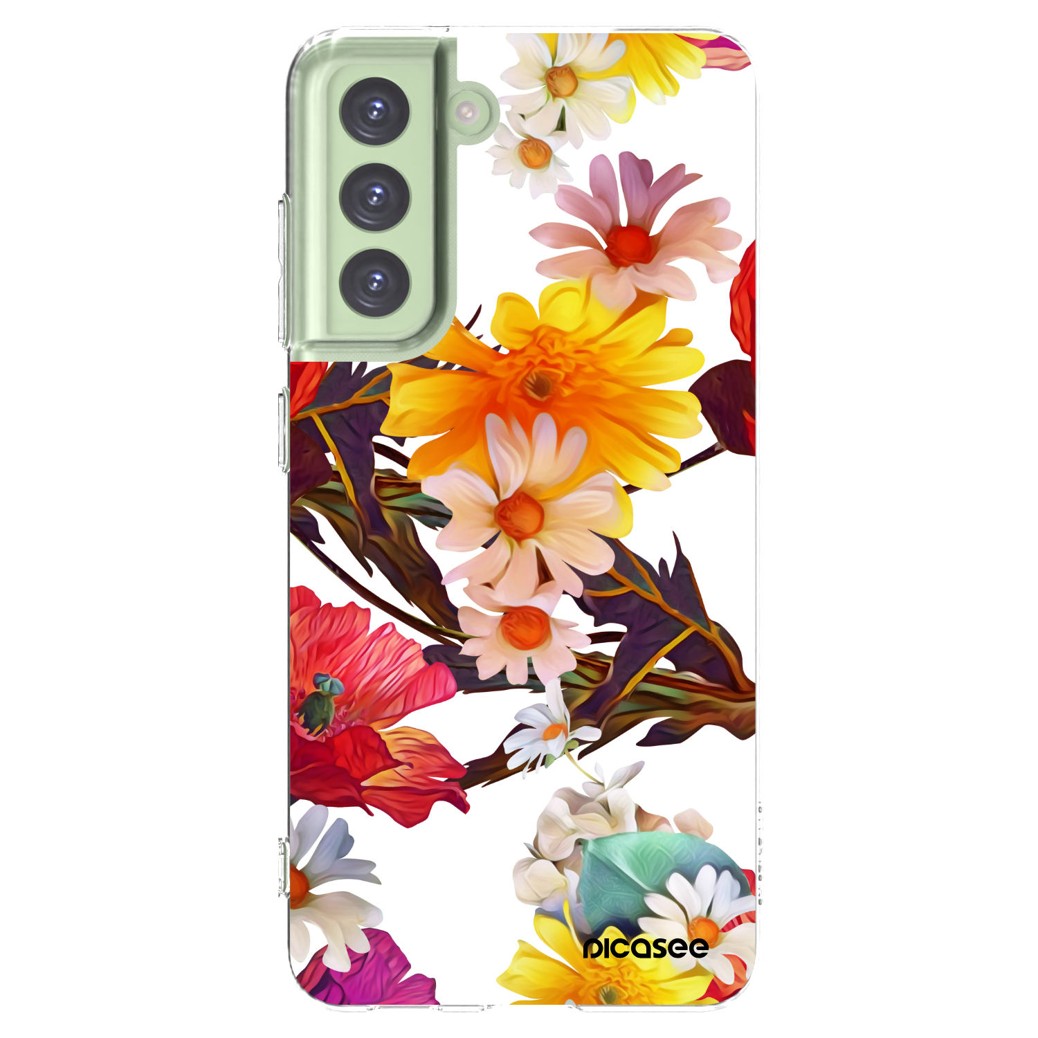 Picasee silikónový prehľadný obal pre Samsung Galaxy S21 FE 5G - Meadow