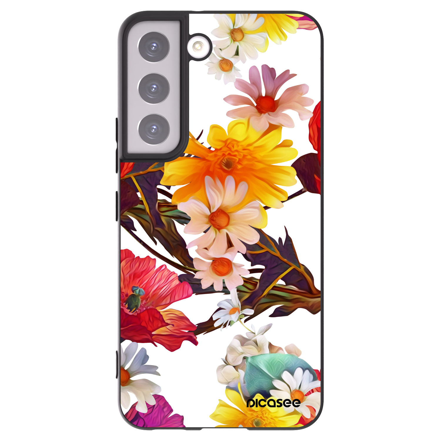 Silikónový čierny obal pre Samsung Galaxy S22 5G - Meadow