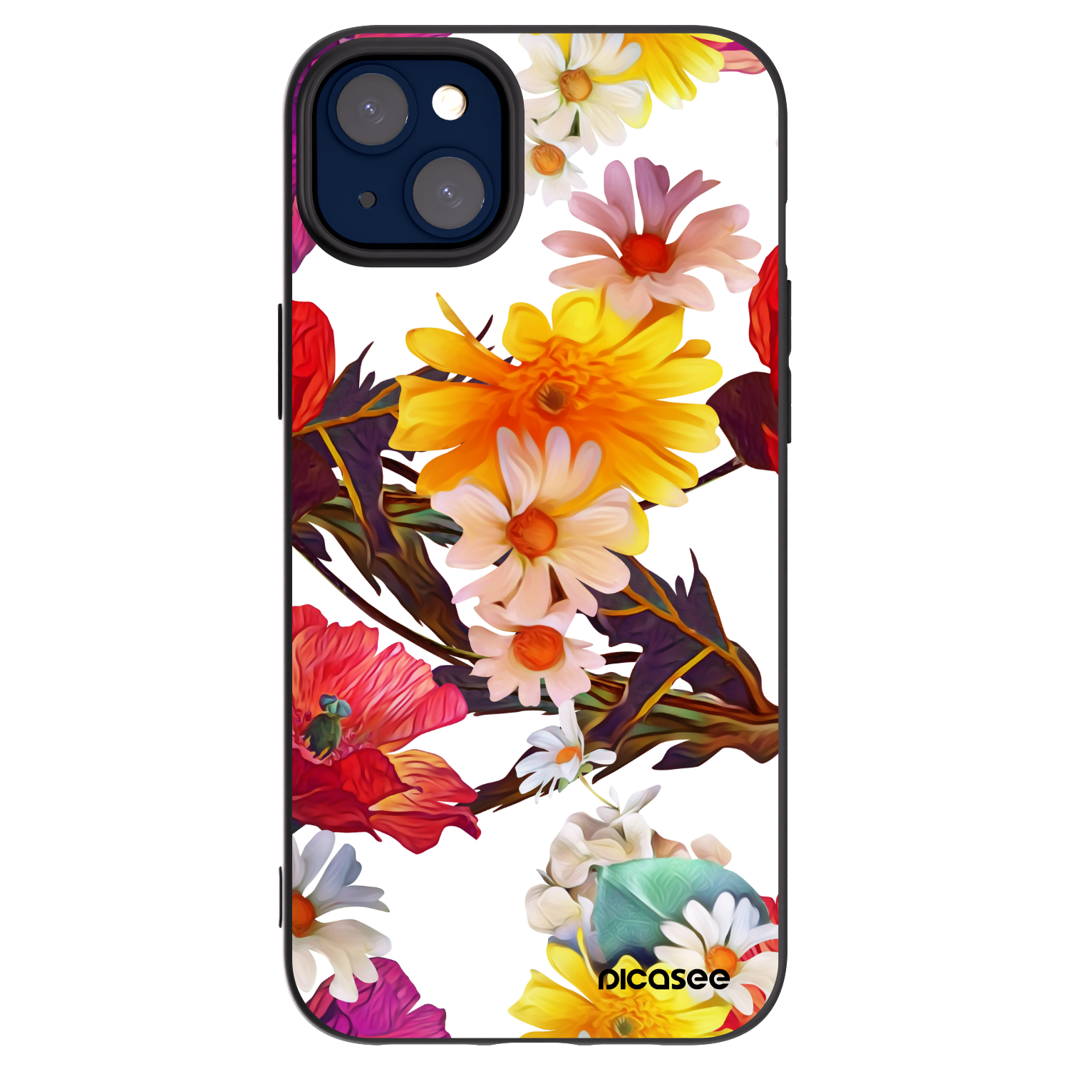 Picasee silikónový čierny obal pre Apple iPhone 14 Plus - Meadow