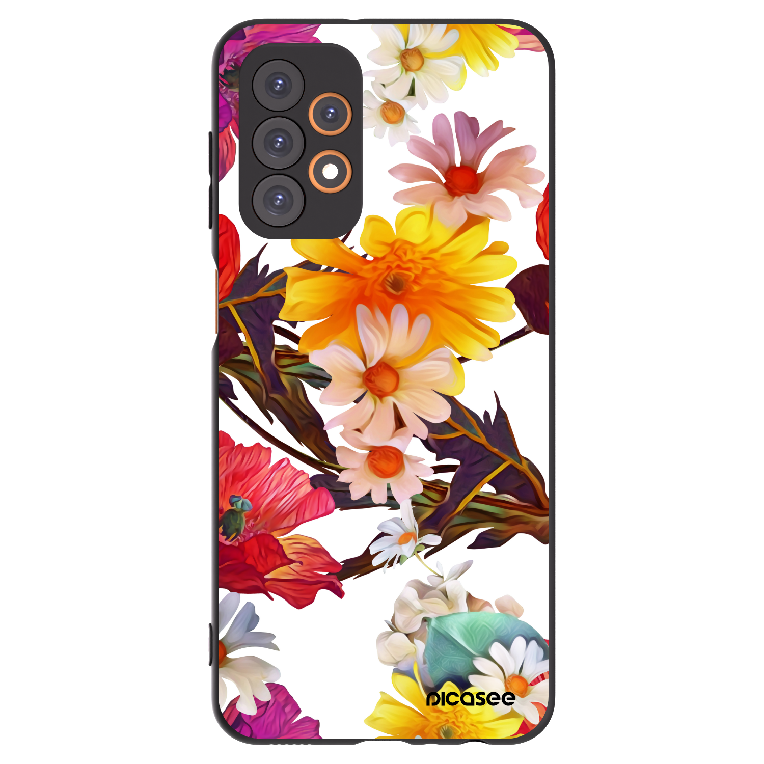 Picasee silikónový čierny obal pre Samsung Galaxy A23 A235F 4G - Meadow