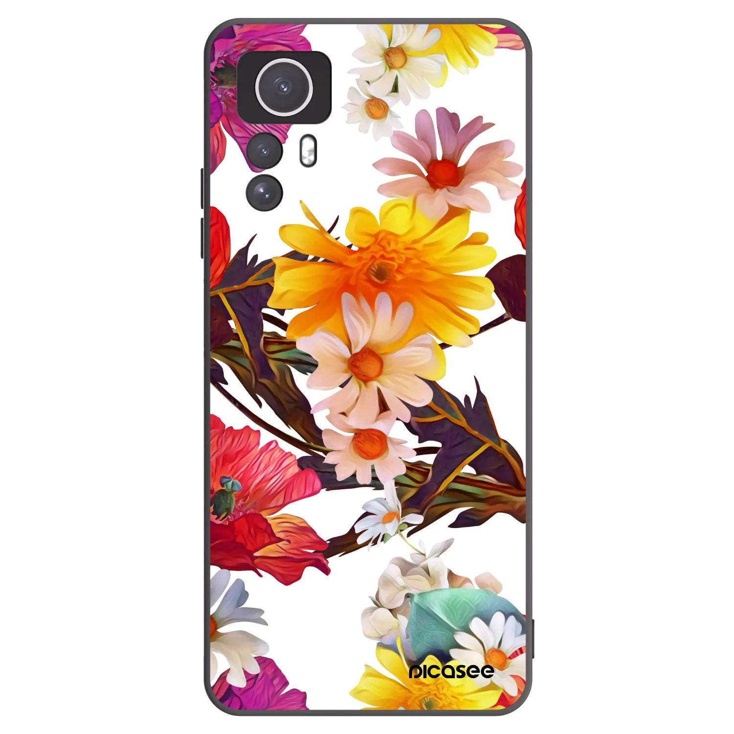 Picasee silikónový čierny obal pre Xiaomi Redmi Note 12S - Meadow