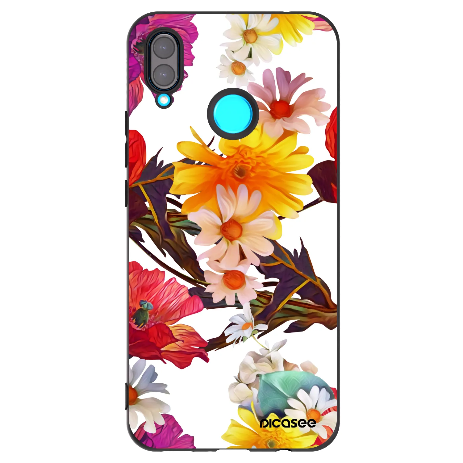 Picasee silikónový čierny obal pre Huawei Nova 3 - Meadow