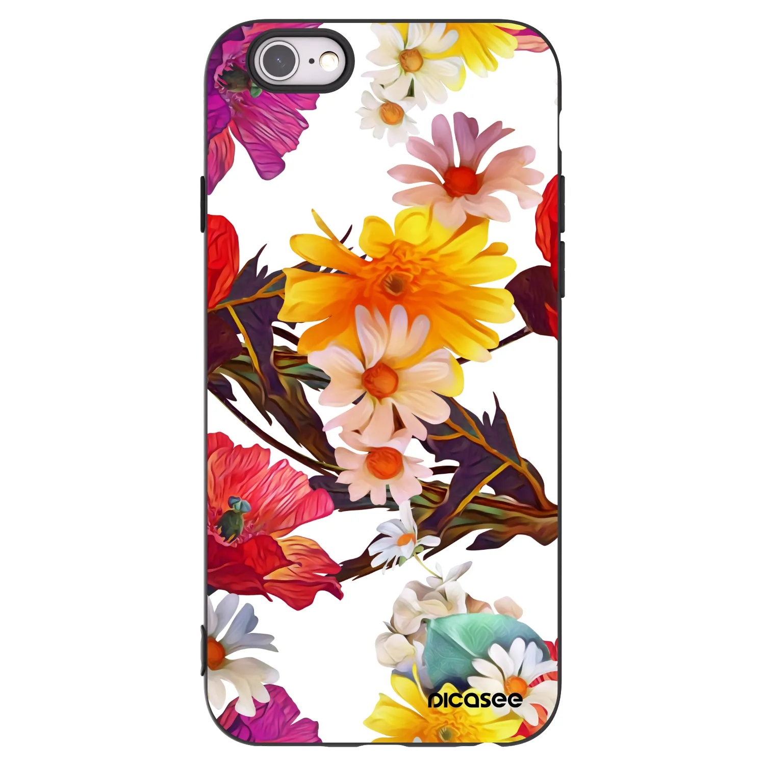 Picasee silikónový čierny obal pre Apple iPhone 6/6S - Meadow
