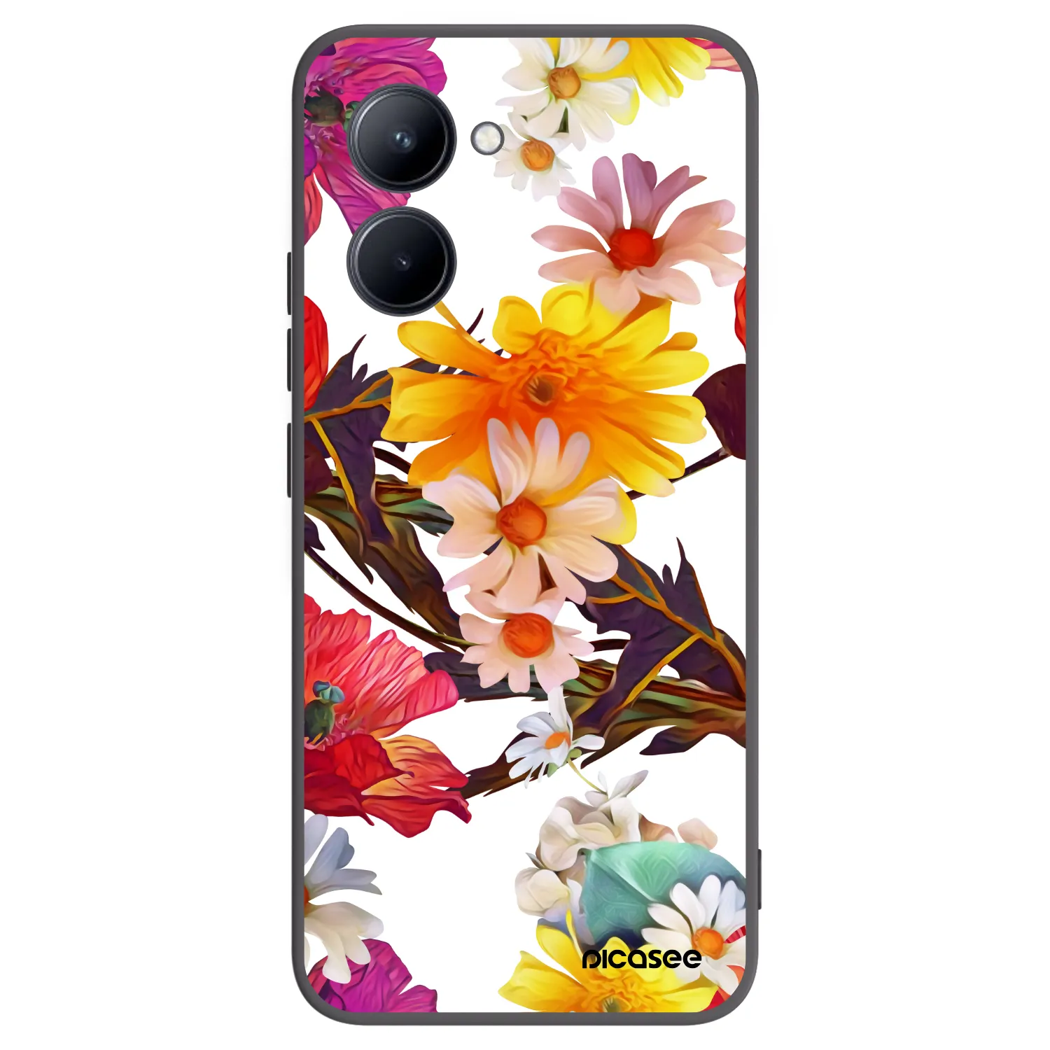Picasee silikónový čierny obal pre Realme C33 (2023) - Meadow