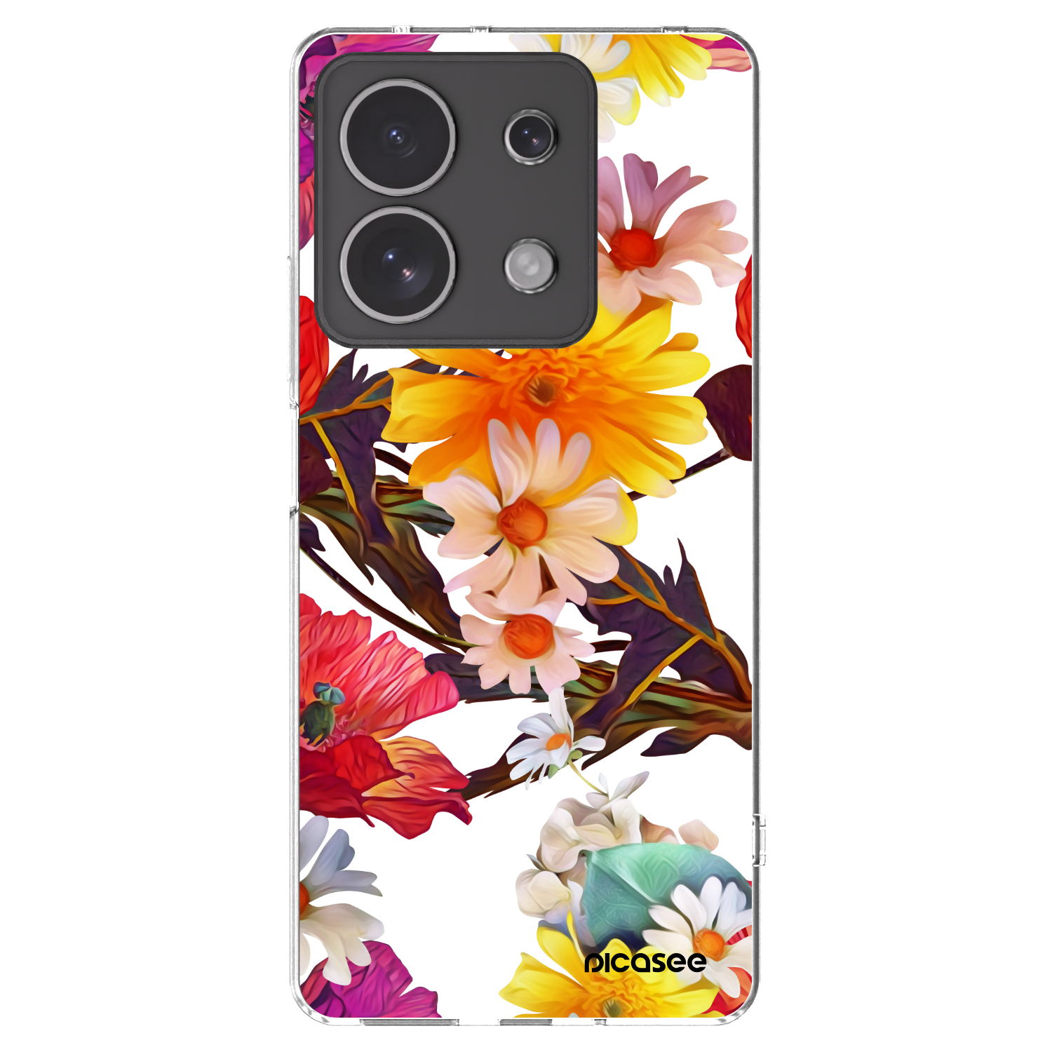 Picasee silikónový prehľadný obal pre Xiaomi Redmi Note 13 4G - Meadow