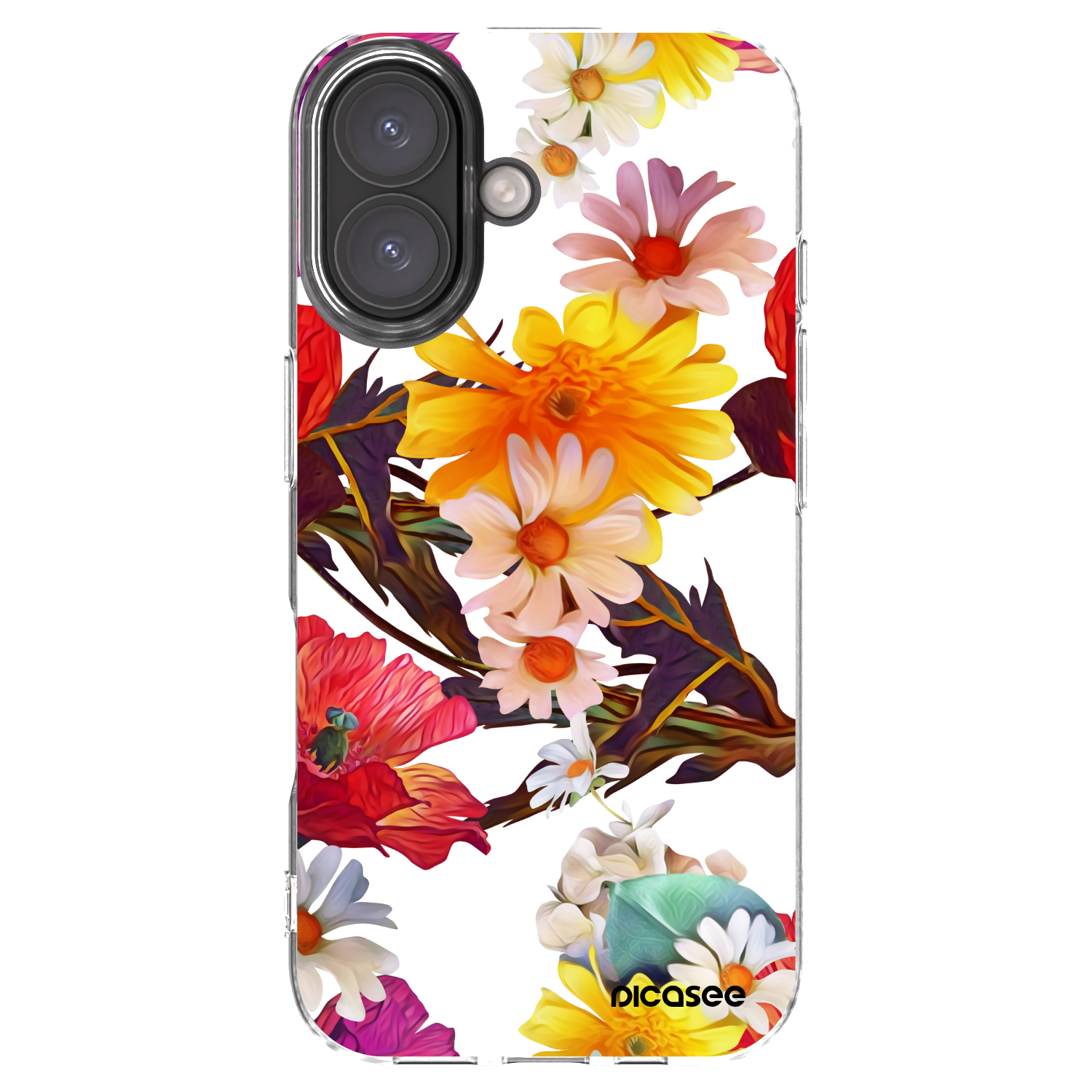 Picasee silikónový prehľadný obal pre Apple iPhone 16 - Meadow