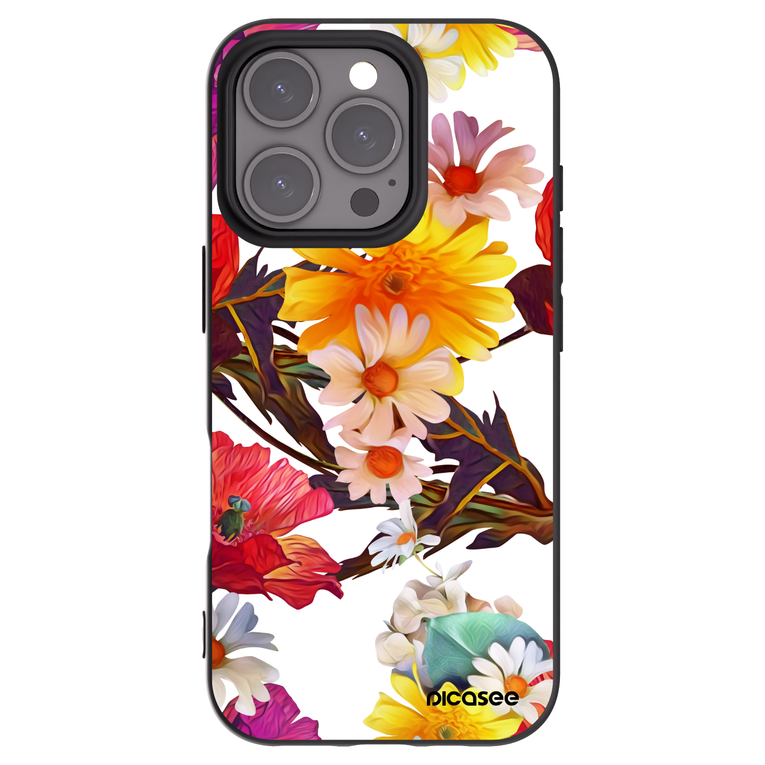 Picasee silikónový čierny obal pre Apple iPhone 16 Pro - Meadow