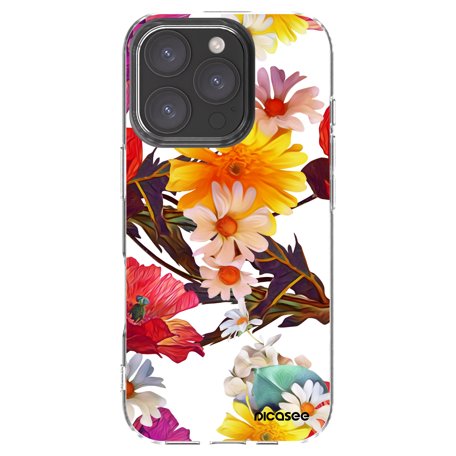 Picasee silikónový prehľadný obal pre Apple iPhone 16 Pro - Meadow