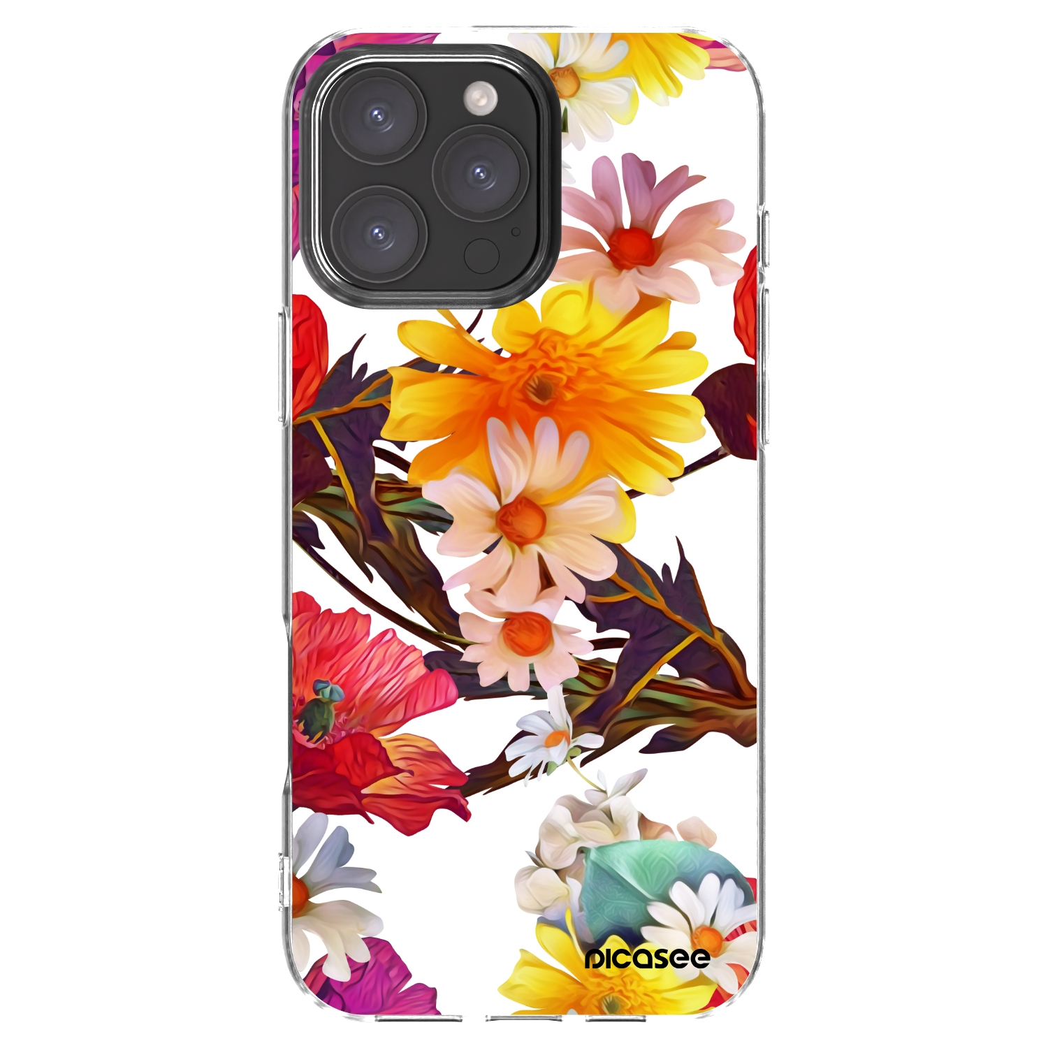 Picasee silikónový prehľadný obal pre Apple iPhone 16 Pro Max - Meadow