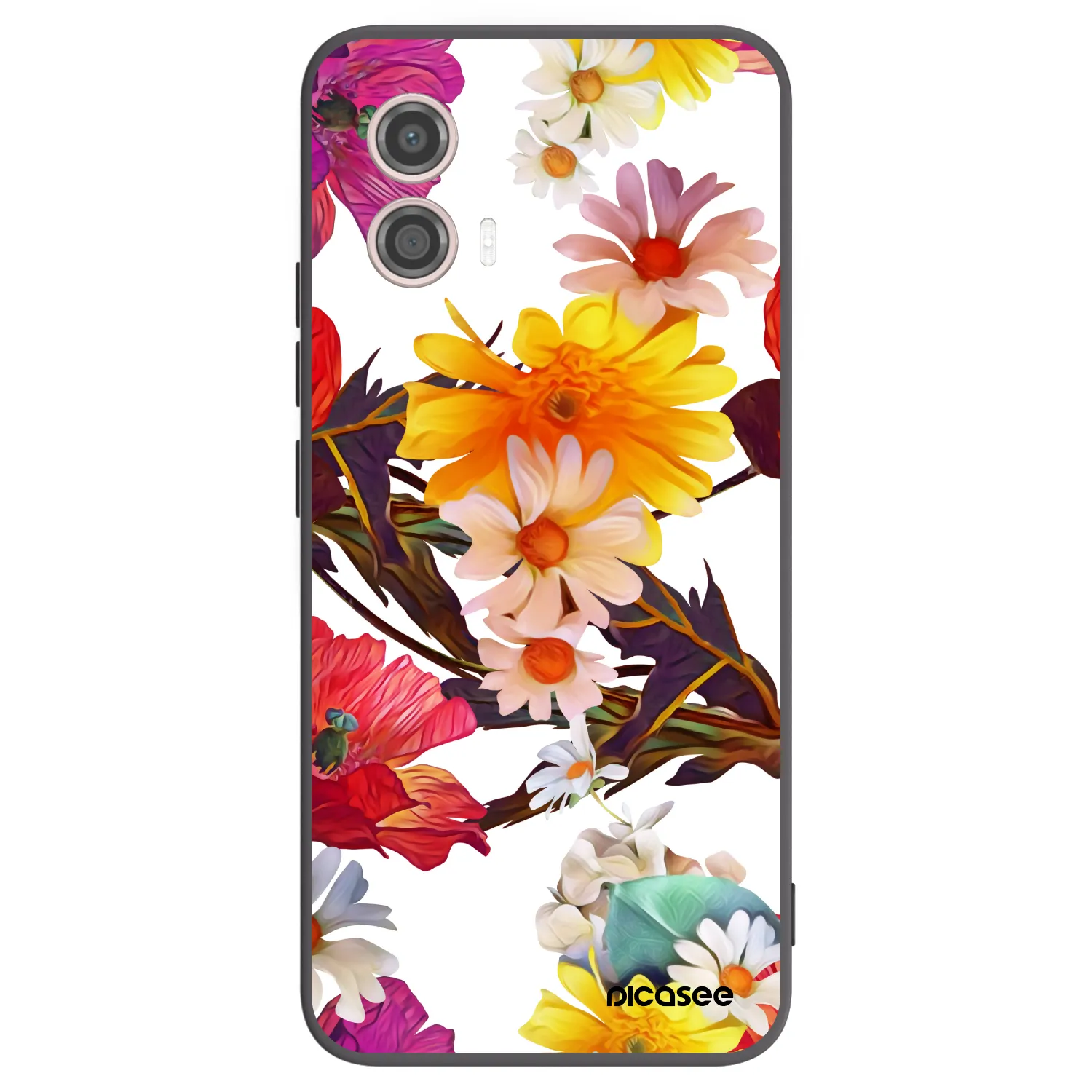 Picasee silikónový čierny obal pre Motorola Moto G53 5G - Meadow
