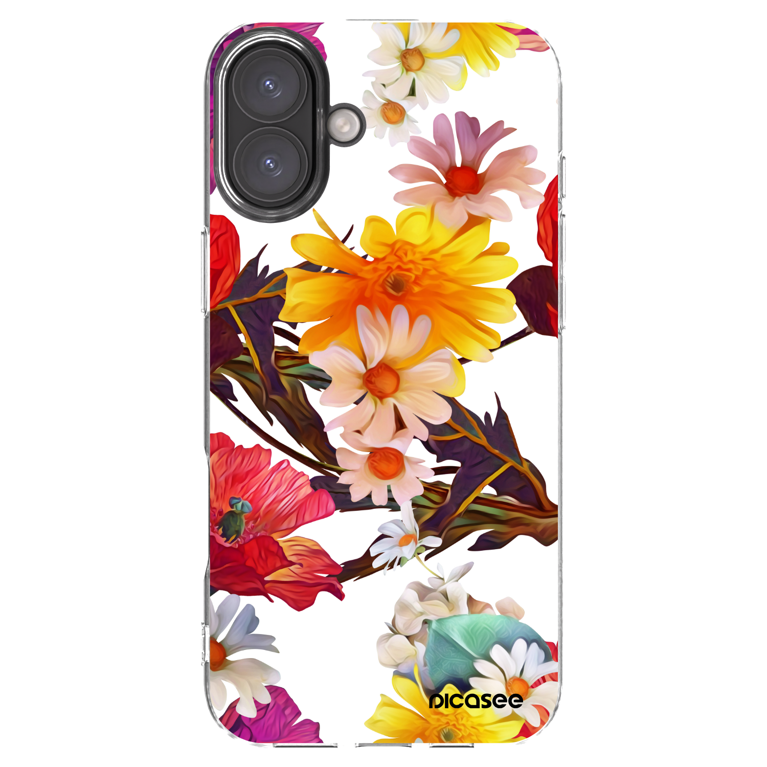 Picasee silikónový prehľadný obal pre Apple iPhone 16 Plus - Meadow